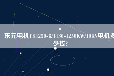 東元電機YR1250-8/1430-1250KW/10KV電機多少錢?